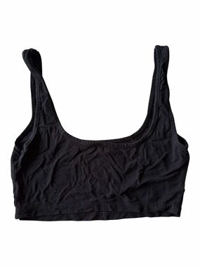 Black Cropped Tank Bralette - Women Intimates